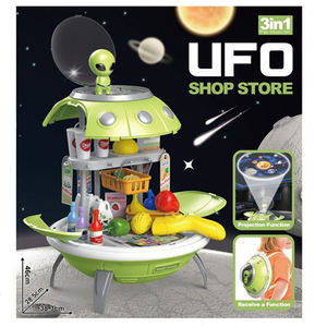 Ensemble de jouets d'imitation 3 en 1 UFO Supermarché Cuisine 	 Ensemble de jouets à crème glacée - Product Image 3