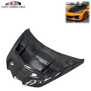 Cofano Motore Anteriore in Fibra di Carbonio Stile ZR1 con Grandi Prese d'Aria, Nuovo, per Chevrolet Corvette C8 Z06 Stingray 2020-2025 - Product Image 1