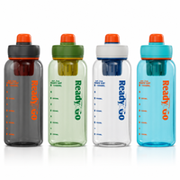 Bouteille d'eau de sport 820ml 1200ml 27oz 40oz avec infuseur à thé amovible, anti-fuite, sans BPA, en PC, gourde de gym pour le camping, à boire directement