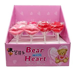 Sucette en forme de rose pour la Saint-<span class=keywords><strong>Valentin</strong></span> Mélange de bonbons durs Couleur <span class=keywords><strong>Confiserie</strong></span> douce et dure Sucette rose - Product Image 1