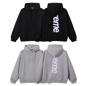 Superbe <span class=keywords><strong>sweat</strong></span>-shirt à capuche en satin avec appliques, collection Hiver 22FW, modèle 1:1 pour homme, impression personnalisée 24FW, polyester/coton, style Hip Hop - Product Image 3