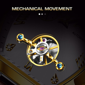 Reloj Mecánico Tourbillon para Hombre LIGE, Fase Lunar, Correa de Cuero Automática, Resistente al Agua 3BAR, Luminoso, Multifuncional, para Negocios - Product Image 4