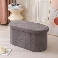 Pouf moderne en tissu pour salon avec rangement, banc de canapé multifonctionnel, tabourets pliants, repose-pieds, sièges