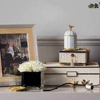 Pot de bougie en céramique de Style européen, cage à oiseaux en or blanc, décoration de mariage, pots de bougie uniques de luxe avec couvercle, vente en gros