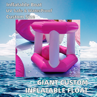 Modèle flottant gonflable étanche personnalisé de personnage de dessin animé pour usage extérieur en PVC, marque HTH, capacité maximale, usage commercial