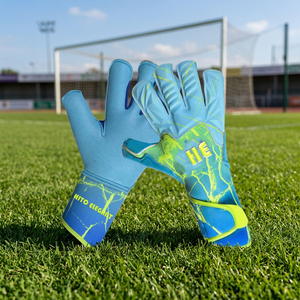 Top Trending latest Design Sports Goalkeeper <b>Gloves</b> Breathable <b>Latex</b> Most Popular Durability And Repeated Use Youth & Beginners - Product Image 3