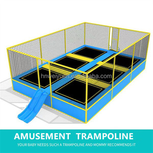 Gran parque infantil multifunción para interiores con estructura <span class=keywords><strong>de</strong></span> acero para exteriores, trampolín para parque infantil, <span class=keywords><strong>piscina</strong></span> <span class=keywords><strong>de</strong></span> espuma para interiores a la venta - Product Image 2