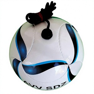 Skill Soccer <b>Ball</b> with Adjustable Rope Handle and High Air Retention for Professional Skill Football <b>Training</b> Latex Bladder - Product Image 1