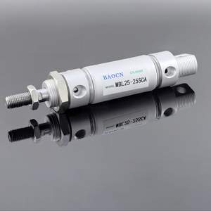 กระบอกลมขนาดเล็ก Baocn รุ่น Mbl 25 25sga ทำจากอลูมิเนียมอัลลอยด์ แบบสองทาง พร้อมหัวแม่เหล็ก - Product Image 4