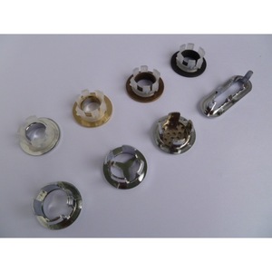 Chrome Overflow Hole Cover Round 2 In To 2.9 In Screw In Easy Cleaning Bath Hardware Set - Product Image 2