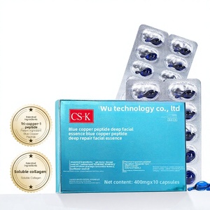 Nueva Versión Mejorada de Loción Facial Hidratante con Péptidos de Cobre Azul, Escualano, Refrescante, Control de Grasa, Reparación Facial Profunda - Product Image 1