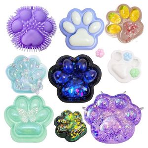 Nouvelle conception, balle anti-stress ultra douce en forme de patte de chat, jouet sensoriel Kawaii Mochi, jouet de thérapie sensorielle, matériau en mousse, unisexe - Product Image 6