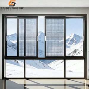 GS China Manufacturer Custom Aluminum Sliding <b>Window</b> with Insect <b>Screen</b> Powder Coated Frame for Home and Office - Product Image 4