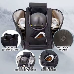 Échantillon Gratuit : Sac de Transport à Roulettes pour Chaussures de Ski et Snowboard, Imperméable, pour Casque et Bottes, Idéal pour les Voyages en Plein Air et les Trajets Ronds - Product Image 4