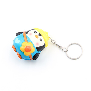 Llavero de pingüino adorable de subida lenta, mini pingüino bebé, amuleto para coche, novedad, llavero antiestrés para apretar - Product Image 6