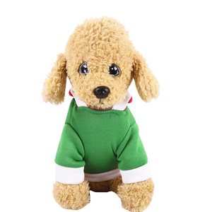 Sweat à capuche de Noël pour chien, vert, brodé avec un motif Joyeux Noël, pour animaux de compagnie de taille moyenne, vêtements d'hiver pour animaux de compagnie - Product Image 4