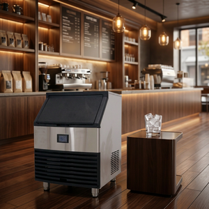 Máquina de Hielo Comercial NES-130C-8 con Logotipo Personalizado, para Cafetería u Hogar, Produce Hielo en Cubos de 22 mm, 130 kg, para Cafeterías - Product Image 5