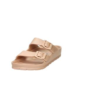 Ciabatte basse da donna Novaflex, colore argento, morbide e comode per uso interno - Product Image 2