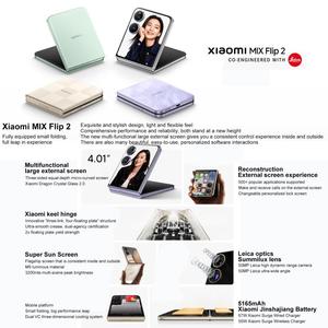 Nouveau <span class=keywords><strong>Xiaomi</strong></span> MIX Flip 2 d'origine personnalisé, <span class=keywords><strong>12</strong></span> Go + 256 Go, 6.86 pouces + 4.01 pouces Mi Phone 5G Smartphone - Product Image 4