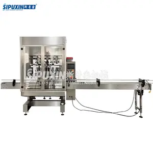 4 Nozzles lotion hand soap filling machinery automatic water bottle filling and capping machine