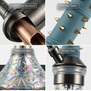 Set de Shisha Acrílica Estilo Achievement con Estructura de Tubo de Cobre para Uso en Discotecas y Salones - Product Image 4