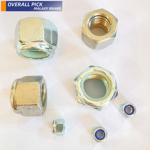 MALAXY Factory Direct Tuercas de acero al carbono American Loose-<span class=keywords><strong>Lock</strong></span> Tuerca antideslizante 1/2 "-13 3/<span class=keywords><strong>16</strong></span>"-24 Tuercas de bloqueo de nailon Tratamiento de superficie de zinc - Product Image 1