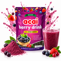 Poudre de fruits d'açaï en vrac pour compléments alimentaires, nutraceutiques, nutrition sportive et marques d'aliments fonctionnels
