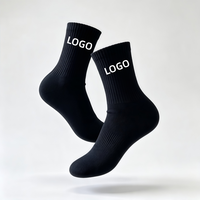 Chaussettes de sport classiques en coton personnalisées pour hommes, logo personnalisé, blanches, respirantes, pour usage quotidien, chaussettes pour hommes, approvisionnement en gros