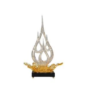 Ornement sculpté en résine époxy, artisanat moderne en forme de goutte d'eau, art populaire, décoration créative pour salon et entrée, artisanat - Product Image 5