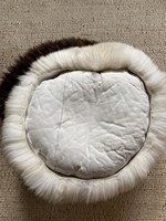 Coussin en peau de mouton pour animaux de compagnie (tapis pour chien, tapis pour chat) en véritable peau de mouton brute de Nouvelle-Zélande et d'Australie, fourrure animale