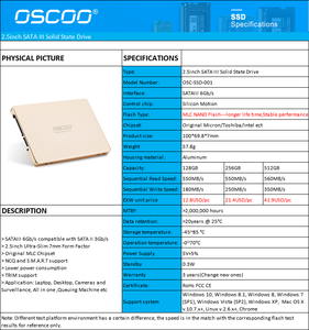 2.5 "SATA3 SSD 1TB Đĩa cứng SSD Ổ cứng tốc độ cao Ổ đĩa trạng thái rắn Disco Duro phụ kiện máy tính - Product Image 3