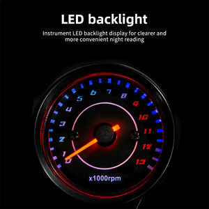 Tachymètre mécanique universel 12V LED de haute qualité pour moto, compteur de régime 0-13000 tr/min - Product Image 5