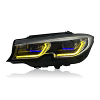 Nuevo Sistema de Luces LED JY para BMW Serie 3 G20, Faro Delantero G28 2018-2022, 12V, Amarillo Blanco, DRL, Sistema de Luces de Circulación Diurna Láser de Doble Color