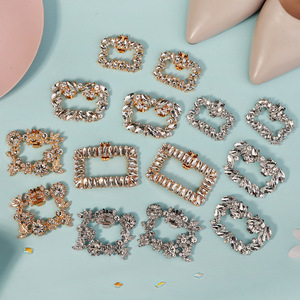 उच्च ग्रेड महिलाओं के जूते अलग-अलग हटाने योग्य धातु मिश्र धातु जूते बकल उच्च ऊँची एड़ी के सैंडल फैशन गैंडे - Product Image 4