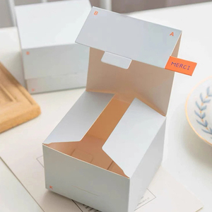 Cajas de Papel Rosa para Pastelería, para Pasteles, Galletas, Regalos, Almacenamiento de <span class=keywords><strong>Hamburguesas</strong></span> - Product Image 4