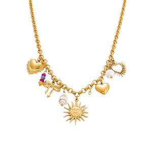 Collar de Cadena Sencilla de Moda en Europa y Estados Unidos, Chapado en Oro de 18K, Acero Inoxidable, Colgante Fino, Nueva Joyería Moderna - Product Image 6