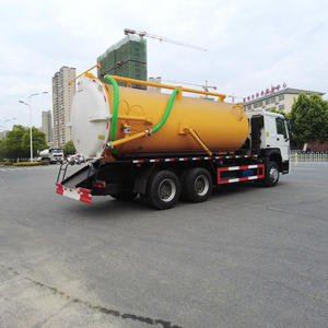 Camion d'aspiration des eaux usées professionnel personnalisé HOWO 6x4, diesel manuel, 20 000 L, grande capacité, pour fosses septiques - Product Image 3