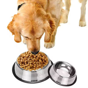 Tazón para Perros de Acero Inoxidable Antideslizante, Tazón para Mascotas Creativo Antioxidante, Utensilio para Comida de Perros, Comedero para Gatos - Product Image 1