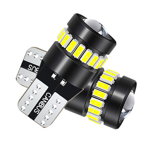Feu de position LED T10 avec 18 SMD 3014/3030 et lentille - 12-18V, remplacement pour feux de plaque d'immatriculation et feux d'instrumentation - Product Image 1