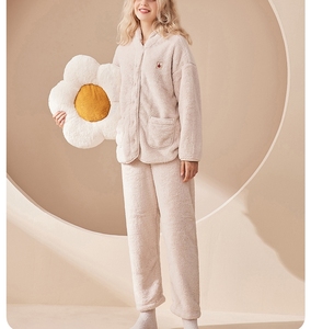 <span class=keywords><strong>Pigiama</strong></span> invernale <span class=keywords><strong>in</strong></span> pile di <span class=keywords><strong>cotone</strong></span> con stampa personalizzata con <span class=keywords><strong>pigiama</strong></span> di flanella da uomo - Product Image 4