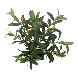 Arbre d'<span class=keywords><strong>olivier</strong></span> artificiel en gros, 60 cm, mini-plante en soie avec tige en bois pour décoration de table à manger, plantes d'intérieur - Product Image 4