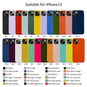 เคสโทรศัพท์ซิลิโคนเหลวสำหรับ Apple 13 PRO MAX เคสโทรศัพท์ซิลิโคนเนื้อนิ่มสีด้านกันกระแทกสำหรับ iPhone 13 14 15 16 Pro - Product Image 5