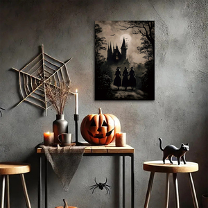 Poster Classico Retrò Gotico HD su Tela Senza Cornice, Stampa Impermeabile di Zucca di Halloween, Decorazione Murale per Casa e Camera da Letto, Idea Regalo - Product Image 4