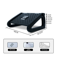 Repose-pieds massant multifonctionnel en plastique, style minimaliste moderne, réglable, pour bureau, maison, chambre, coussin de pieds