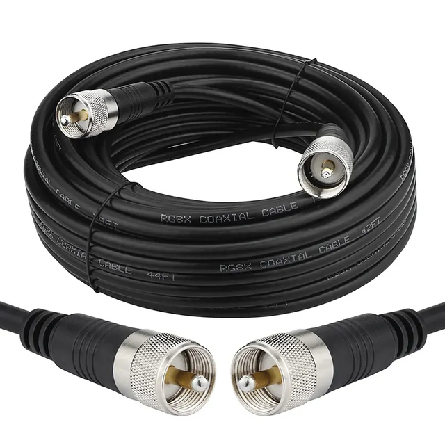 UHF PL259 RG58 50ohm Coaxial Cable CB Low-Loss Antenna Cable for Telecom Communication with SWR Meter BIO-Coaxial Cable 022