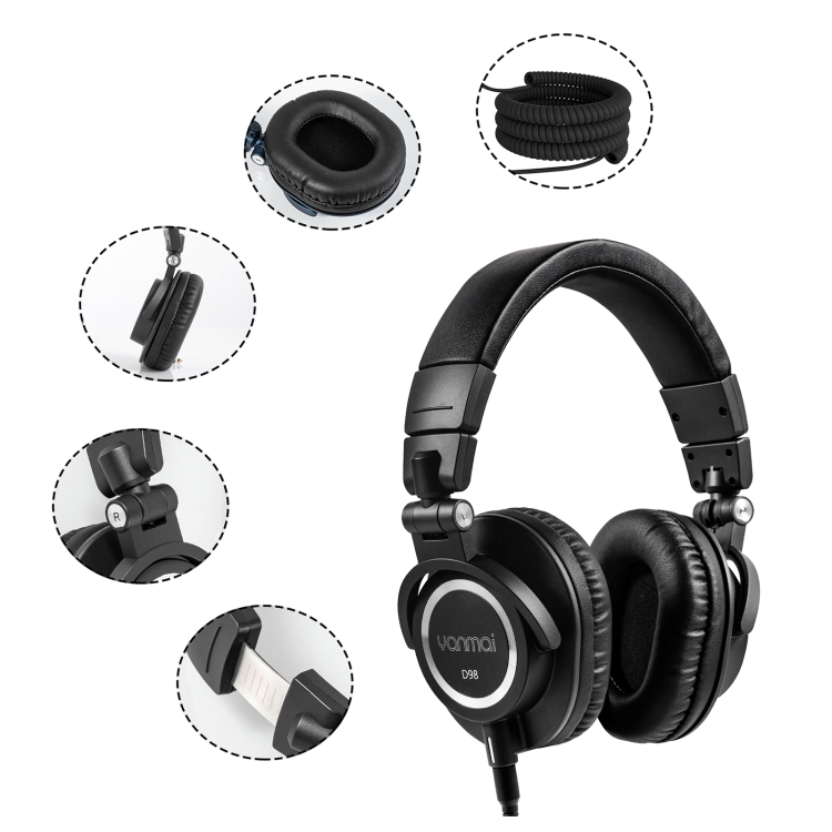 Yanmai D98 Professional Recording Monitor Headphone - Ergonomic