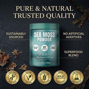 Mezcla de Musgo Marino, Raíz de Maca y Algas Irlandesas en Polvo <span class=keywords><strong>con</strong></span> Ashwagandha para Energía Natural, Apoyo Inmunológico y Salud Tiroidea (Muestra) - Product Image 3
