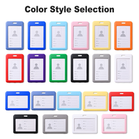 Fournitures de bureau promotionnelles porte-carte d'identité rétractable personnalisé porte-badge de travail en matériau ABS de haute qualité avec impression de logo