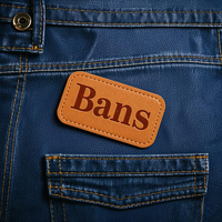 Étiquettes en cuir PU imprimées avec logo personnalisé Étiquette en jean avec logo personnalisé