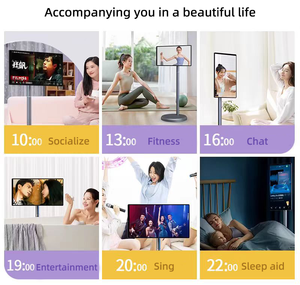 21.5 Inch Portable Smart Android Mobile Tv with Rechargeable LCD <strong>Display</strong> <strong>Mini</strong> <strong>Camera</strong> Rotatable Graphic &amp; Animation Features - Product Image 5